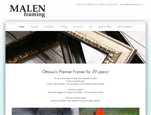 Tablet Screenshot of malenframing.com